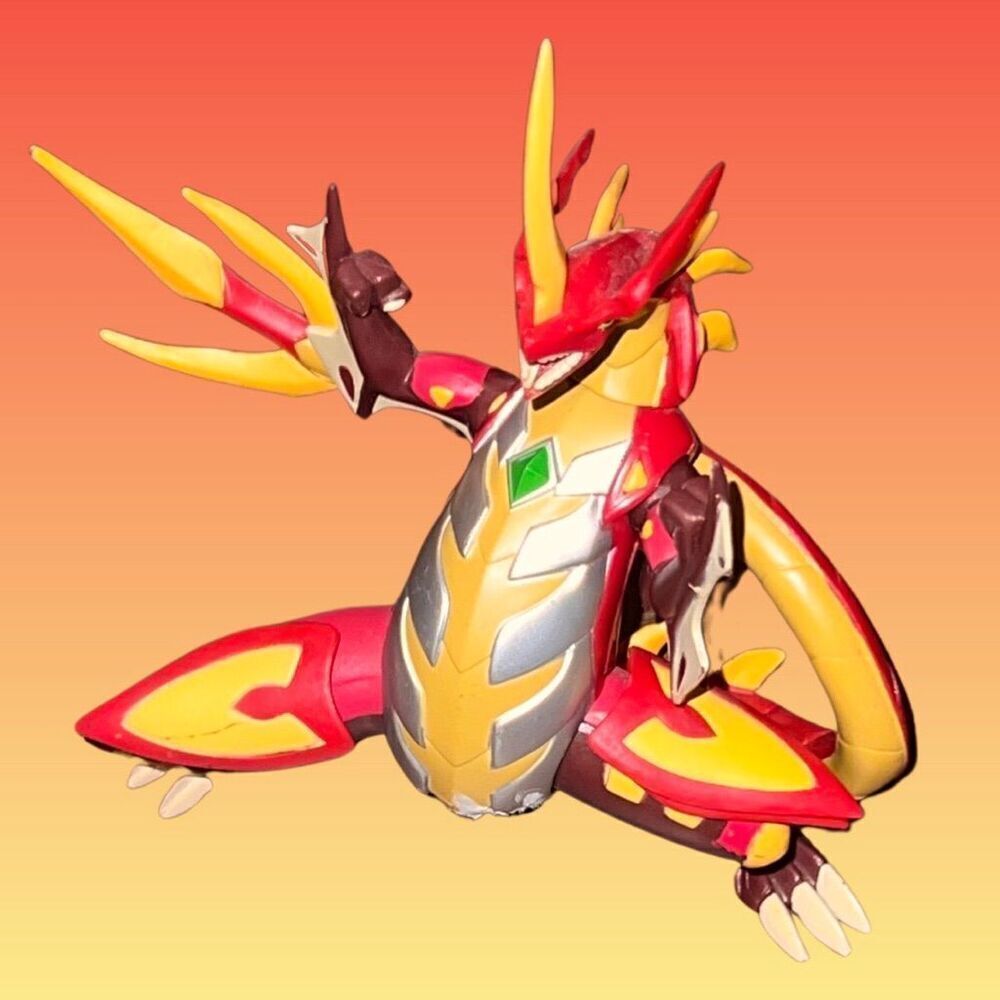 2008 Spin Master Sega Toys Bakugan Red Dragon Figure B3